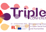 22-24 November 2021: 1st TRIPLE International Conference (Virtual Event): Empowering Discovery in Open Social Sciences and Humanities