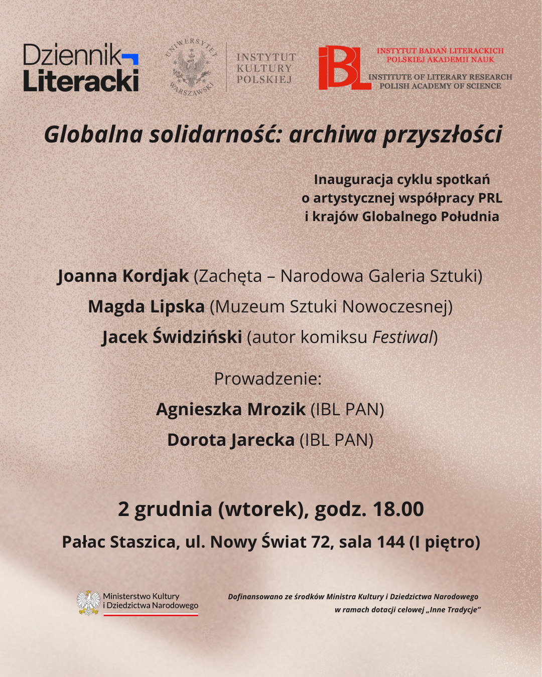 Cykl „Globalna solidarność: archiwa przyszłości”