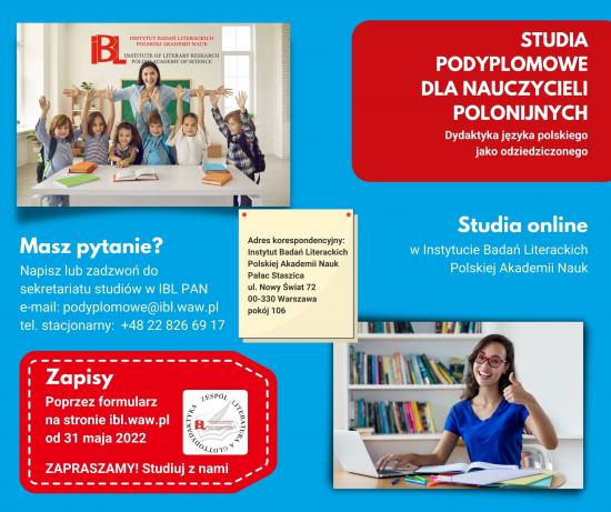 Studia podyplomowe dla nauczycieli polonijnych